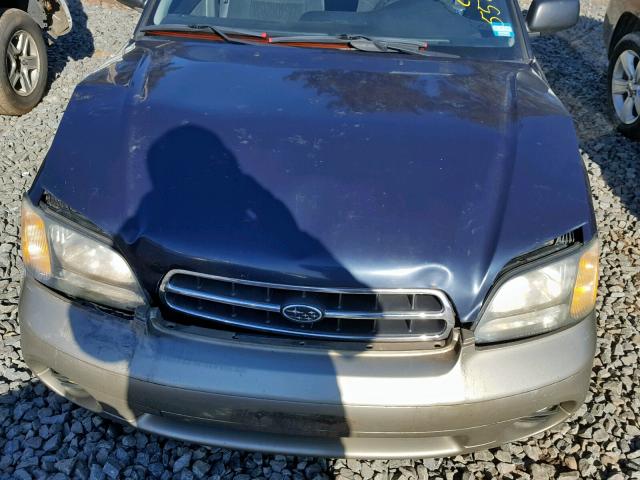 4S3BH675727644272 - 2002 SUBARU LEGACY OUT BLUE photo 7