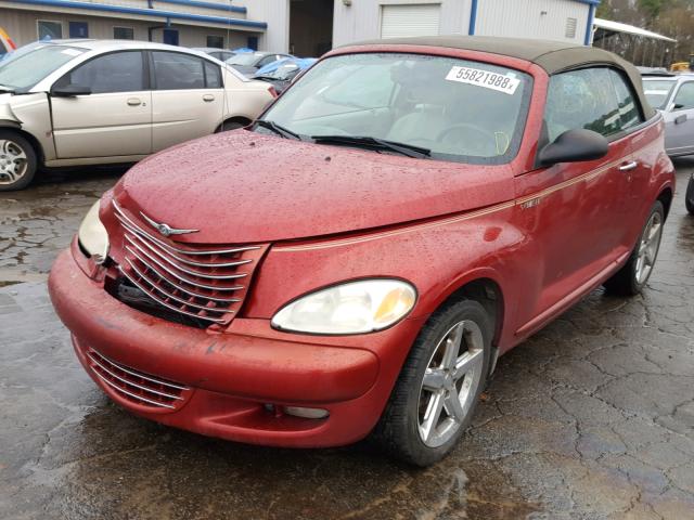 3C3AY75S55T604660 - 2005 CHRYSLER PT CRUISER RED photo 2