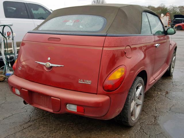 3C3AY75S55T604660 - 2005 CHRYSLER PT CRUISER RED photo 4