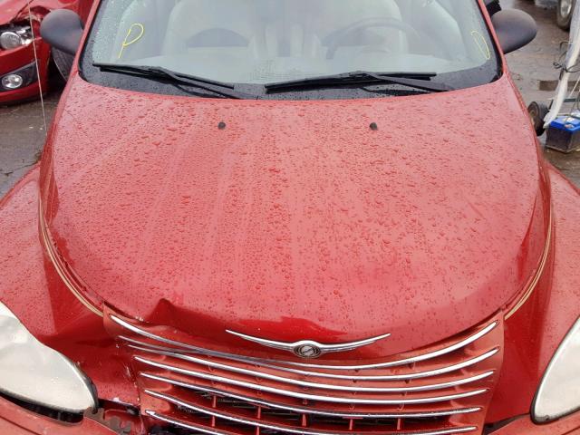 3C3AY75S55T604660 - 2005 CHRYSLER PT CRUISER RED photo 7