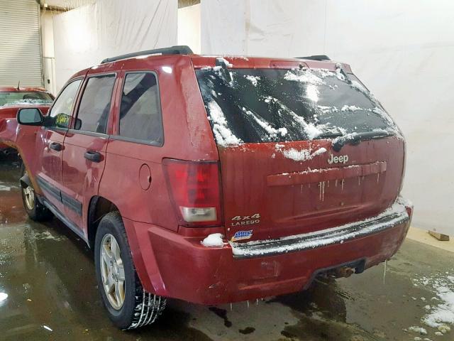 1J4GR48K16C321483 - 2006 JEEP GRAND CHER RED photo 3