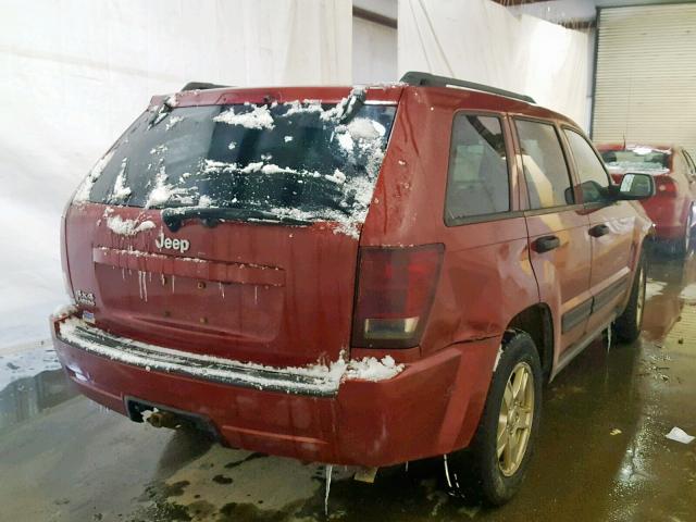 1J4GR48K16C321483 - 2006 JEEP GRAND CHER RED photo 4