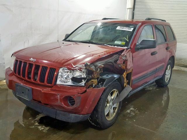 1J4GR48K16C321483 - 2006 JEEP GRAND CHER RED photo 9