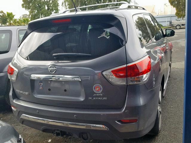 5N1AR2MM2FC625182 - 2015 NISSAN PATHFINDER Сірий фото 4