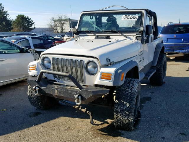 1J4FA49S74P776720 - 2004 JEEP WRANGLER / WHITE photo 2