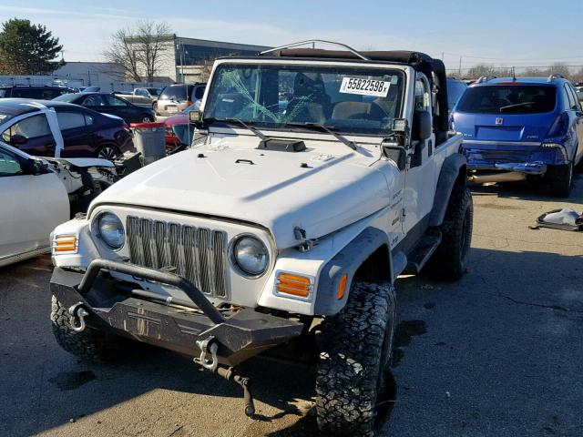 1J4FA49S74P776720 - 2004 JEEP WRANGLER / WHITE photo 9