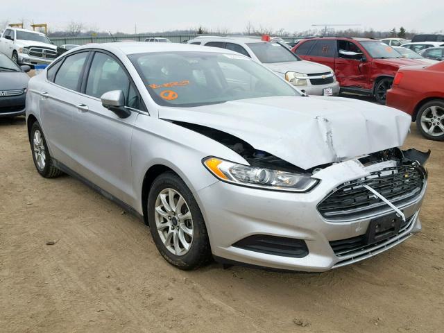 3FA6P0G72FR169637 - 2015 FORD FUSION S SILVER photo 1