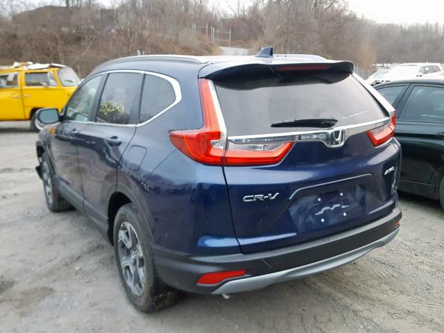 7FARW2H82JE080016 - 2018 HONDA CR-V EXL BLUE photo 3