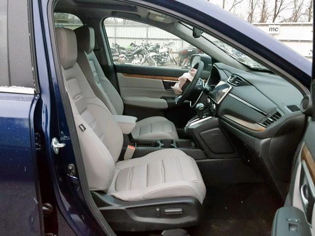 7FARW2H82JE080016 - 2018 HONDA CR-V EXL BLUE photo 5