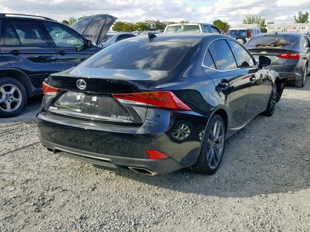 JTHBA1D29H5053171 - 2017 LEXUS IS 200T BLACK photo 4