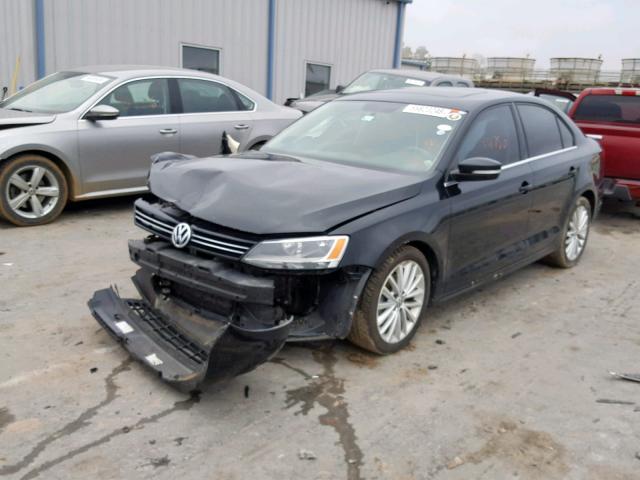 3VWLL7AJ0DM446685 - 2013 VOLKSWAGEN JETTA TDI BLACK photo 2