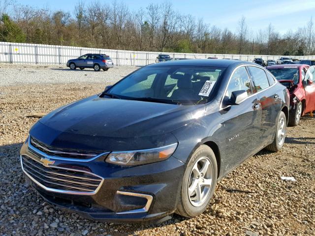 1G1ZB5ST6HF242685 - 2017 CHEVROLET MALIBU LS BLACK photo 2