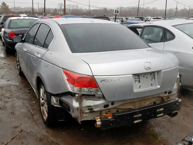 1HGCP26818A070857 - 2008 HONDA ACCORD EXL GRAY photo 3