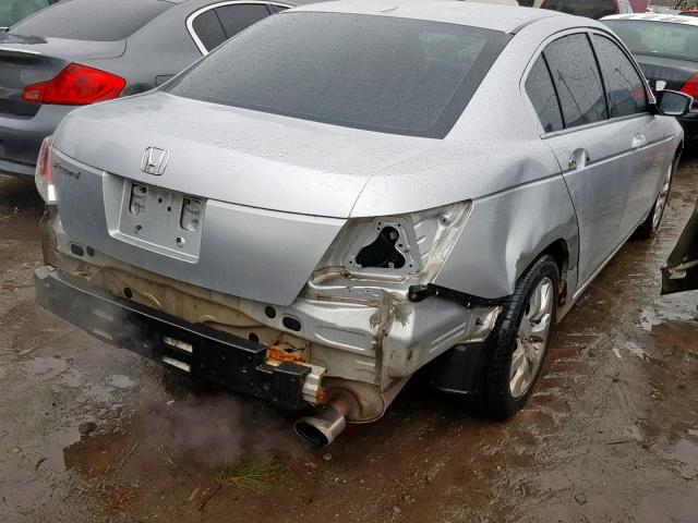 1HGCP26818A070857 - 2008 HONDA ACCORD EXL GRAY photo 4