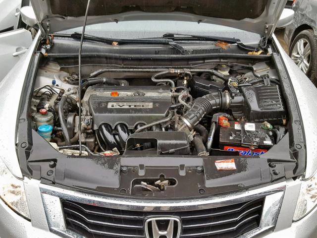 1HGCP26818A070857 - 2008 HONDA ACCORD EXL GRAY photo 7