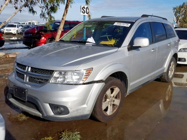 3D4PG1FG4BT561895 - 2011 DODGE JOURNEY MA SILVER photo 2