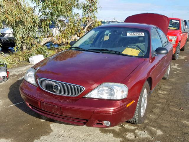 1MEFM50U15A611122 - 2005 MERCURY SABLE GS MAROON photo 2