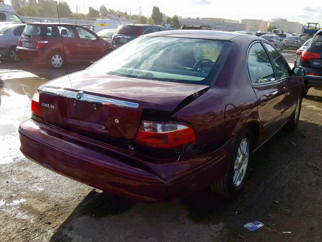 1MEFM50U15A611122 - 2005 MERCURY SABLE GS MAROON photo 4