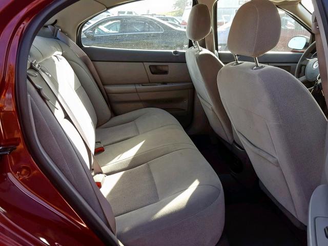 1MEFM50U15A611122 - 2005 MERCURY SABLE GS MAROON photo 6