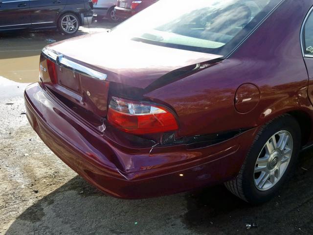 1MEFM50U15A611122 - 2005 MERCURY SABLE GS MAROON photo 9