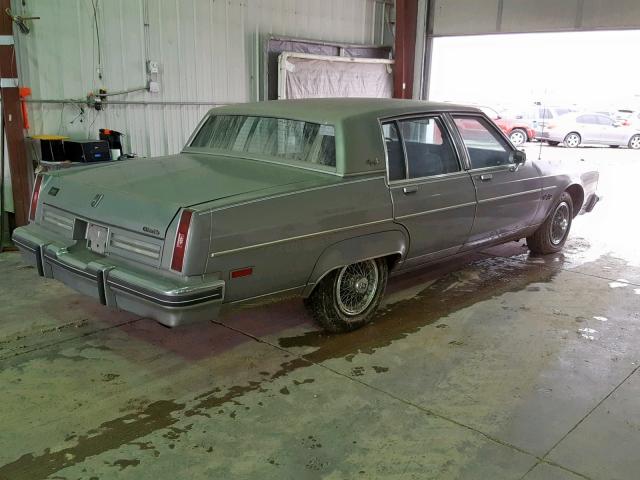 1G3AH69YXEM744309 - 1984 OLDSMOBILE 98 REGENCY GRAY photo 4