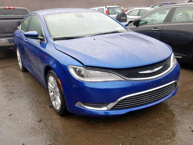 1C3CCCAB7FN738528 - 2015 CHRYSLER 200 LIMITE BLUE photo 1