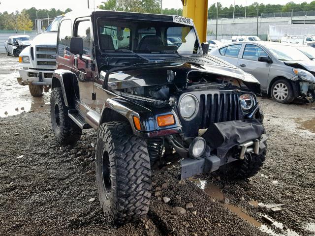 1J4FA49S21P349392 - 2001 JEEP WRANGLER / BLACK photo 1