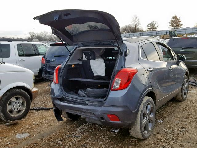 KL4CJASB7EB747535 - 2014 BUICK ENCORE GRAY photo 4