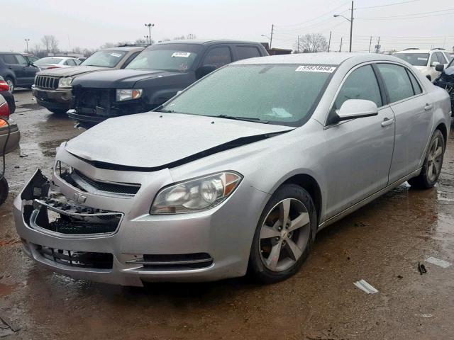 1G1ZC5EU1BF180203 - 2011 CHEVROLET MALIBU 1LT SILVER photo 2