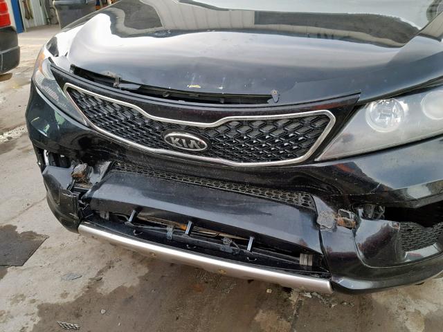 5XYKWDA24BG112182 - 2011 KIA SORENTO SX BLACK photo 9