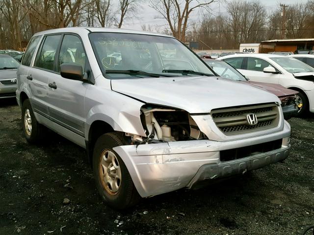 2HKYF181X4H609061 - 2004 HONDA PILOT LX SILVER photo 1