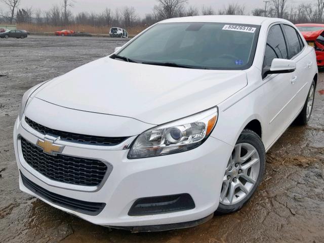 1G11C5SLXFU151809 - 2015 CHEVROLET MALIBU 1LT WHITE photo 2