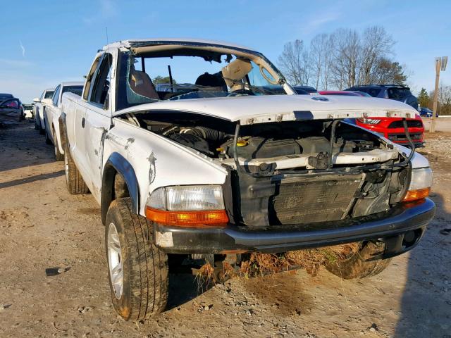 1B7GG12XX2S615818 - 2002 DODGE DAKOTA BAS WHITE photo 1