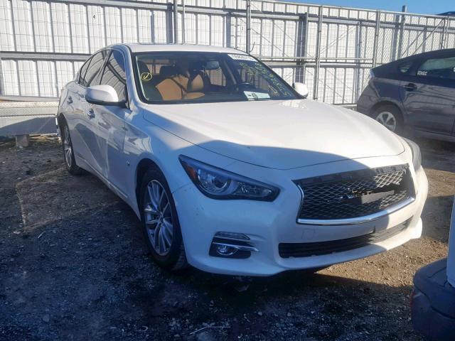 JN1BV7AP0EM686834 - 2014 INFINITI Q50 BASE WHITE photo 1