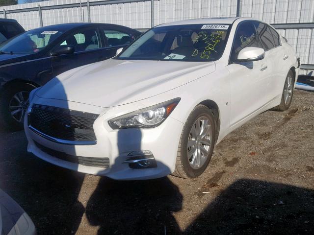 JN1BV7AP0EM686834 - 2014 INFINITI Q50 BASE WHITE photo 2