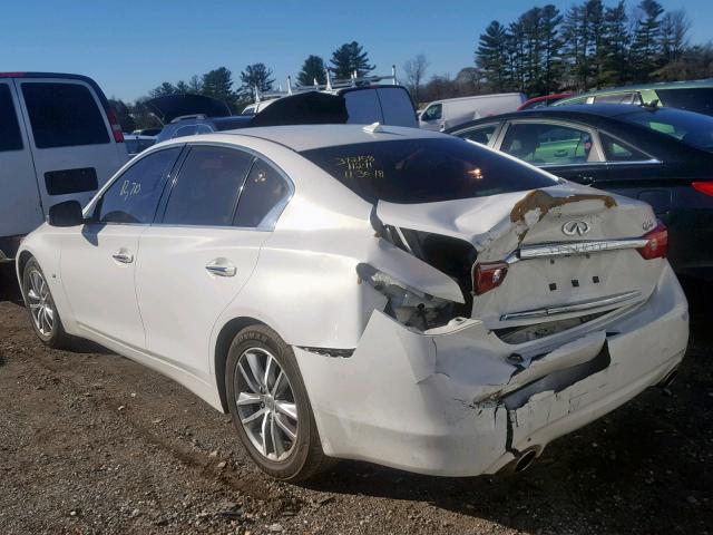 JN1BV7AP0EM686834 - 2014 INFINITI Q50 BASE WHITE photo 3