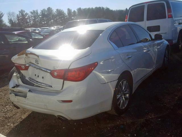 JN1BV7AP0EM686834 - 2014 INFINITI Q50 BASE WHITE photo 4