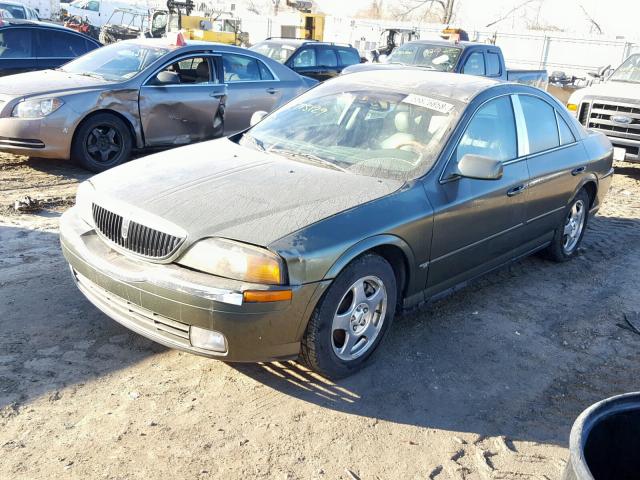 1LNHM87A3YY775129 - 2000 LINCOLN LS GREEN photo 2