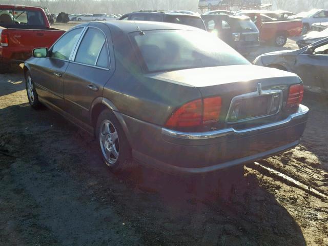 1LNHM87A3YY775129 - 2000 LINCOLN LS GREEN photo 3