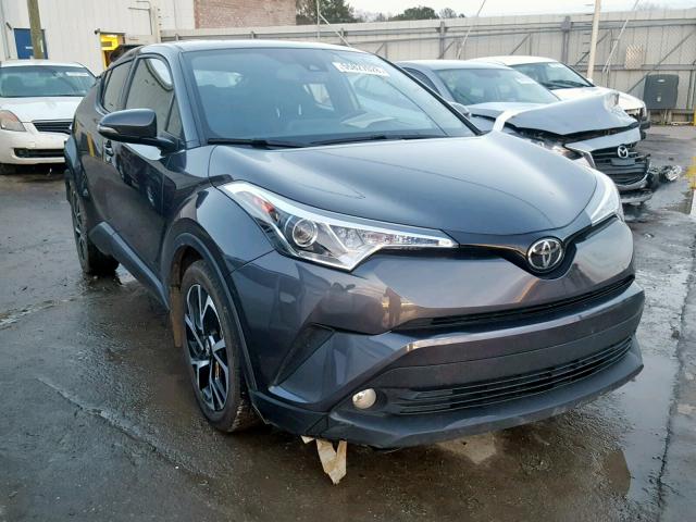 NMTKHMBX3JR030643 - 2018 TOYOTA C-HR XLE GRAY photo 1