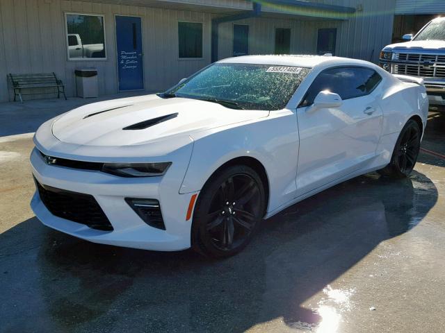 1G1FH1R75G0144851 - 2016 CHEVROLET CAMARO SS WHITE photo 2