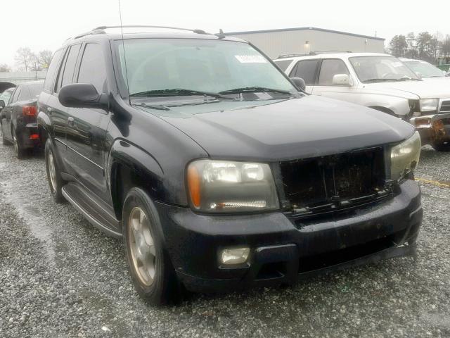 1GNDT13S482137610 - 2008 CHEVROLET TRAILBLAZE BLACK photo 1