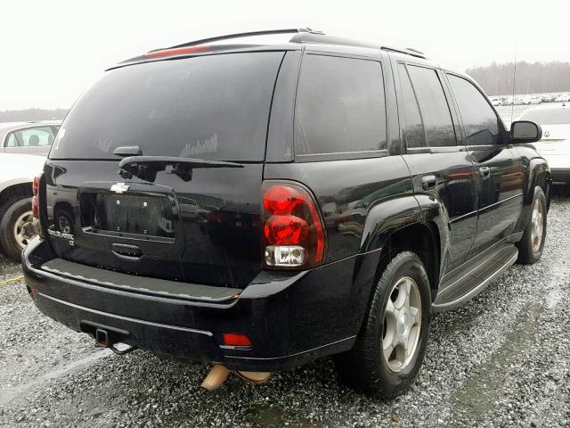 1GNDT13S482137610 - 2008 CHEVROLET TRAILBLAZE BLACK photo 4