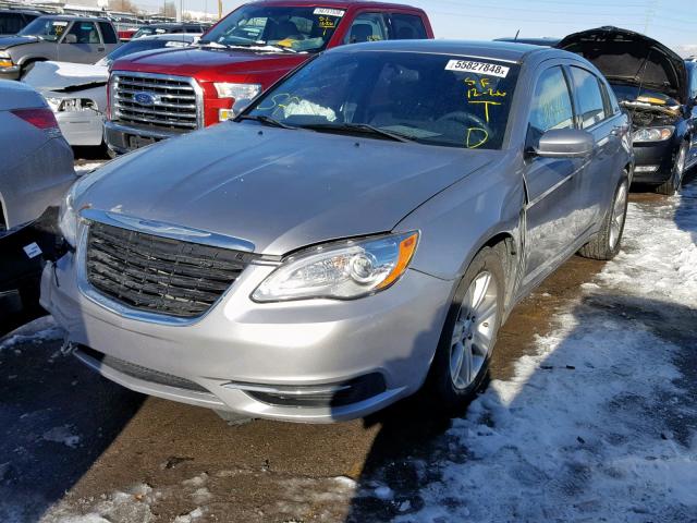 1C3CCBAB8DN698483 - 2013 CHRYSLER 200 LX SILVER photo 2