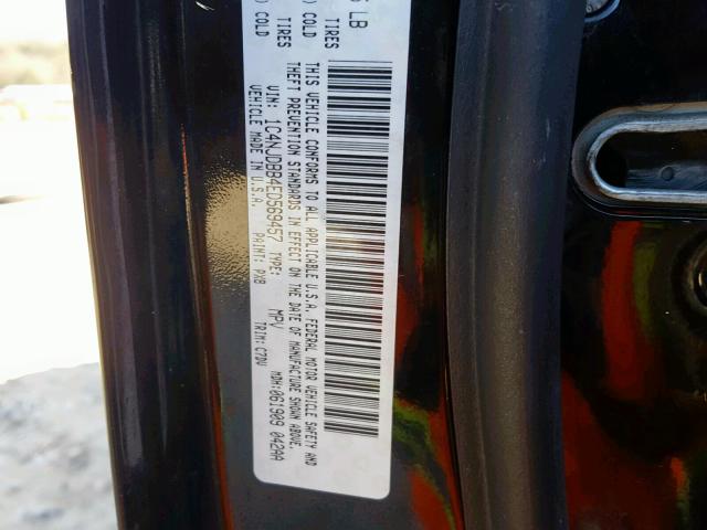 1C4NJDBB4ED569457 - 2014 JEEP COMPASS SP 黑色 照片 10