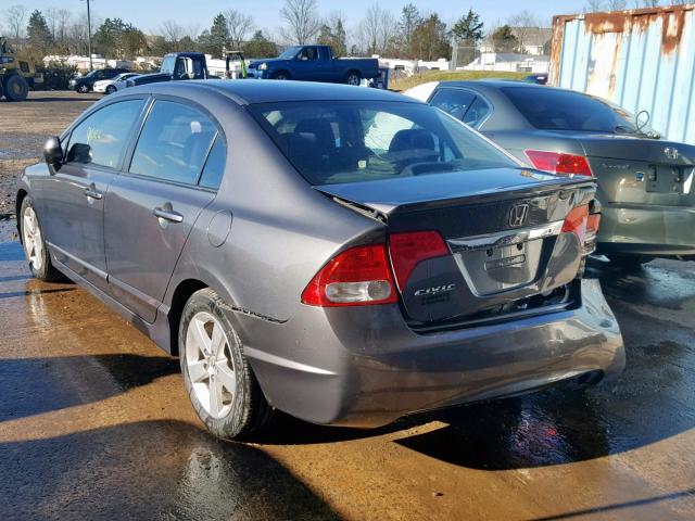 2HGFA1F6XBH523020 - 2011 HONDA CIVIC LX-S GRAY photo 3