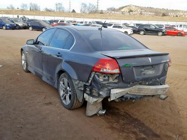 6G2ER57748L139254 - 2008 PONTIAC G8 CHARCOAL photo 3