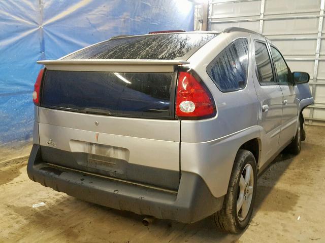 3G7DA03E45S531612 - 2005 PONTIAC AZTEK SILVER photo 4