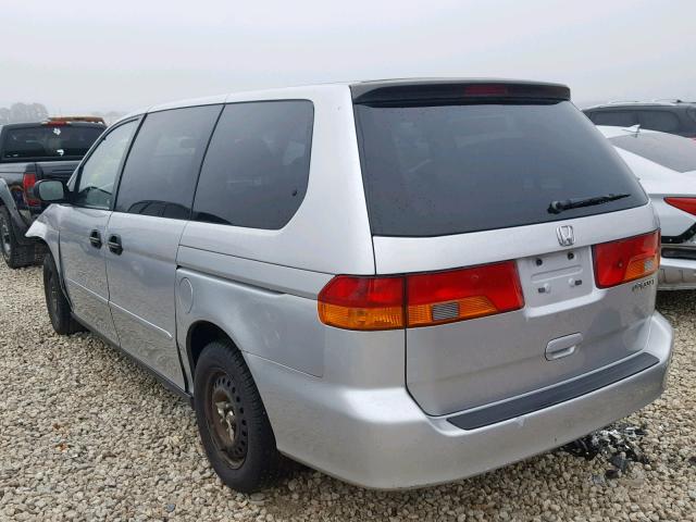 2HKRL185X2H545259 - 2002 HONDA ODYSSEY LX SILVER photo 3