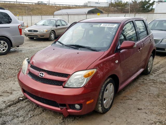 JTKKT624065009935 - 2006 TOYOTA SCION XA RED photo 2